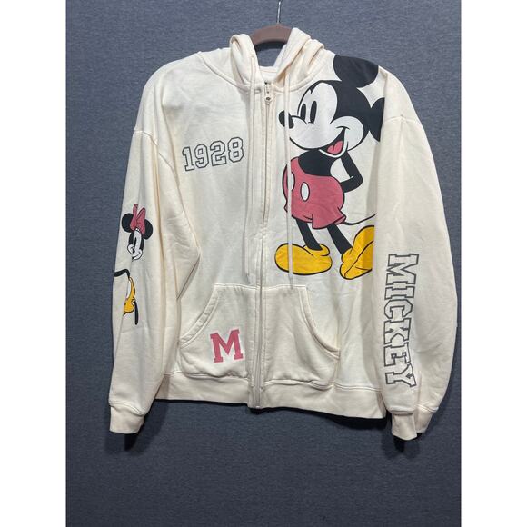 Disney Mickey Mouse Womens Full Zip Hoodie Size Large - Picture 5 of 13